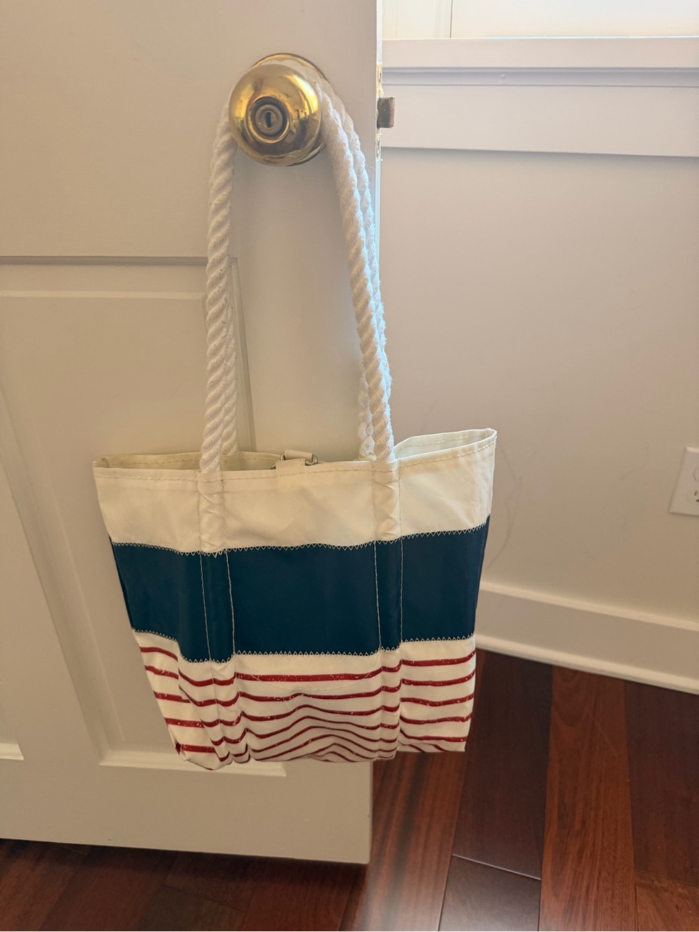 Sea Bags Red Mariner Stripe Handbag